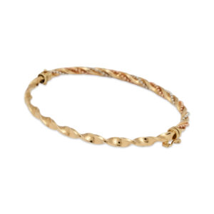 Twisted Gold Elegance Bangle