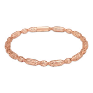 Elegant Rose Gold Rope Bracelet