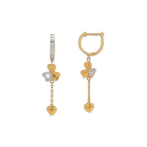 Elegant Heart Drop Earrings
