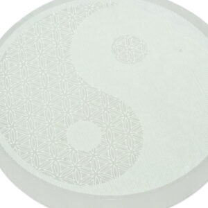 Selenite Yin Yang Plate – Balance & Harmony Energizer