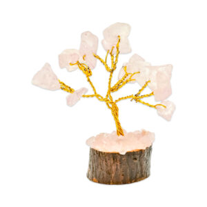 Elegant Rose Quartz Gemstone Tree