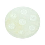 Selenite Chakra Symbol Plate – Energy Alignment Essential