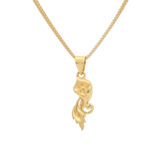 Graceful Gold Leaf Pendant