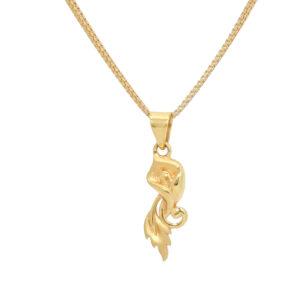 Graceful Gold Leaf Pendant