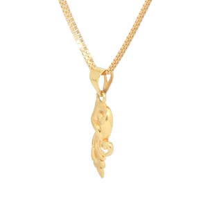 Graceful Gold Leaf Pendant