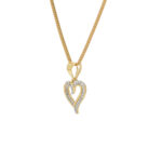 Elegant Dual-Tone Heart Pendant