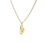 Trendy Gold Leaf Pendant Necklace