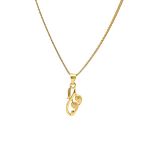 Trendy Gold Leaf Pendant Necklace