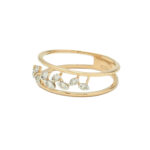 Dangling Diamond Leaf Band