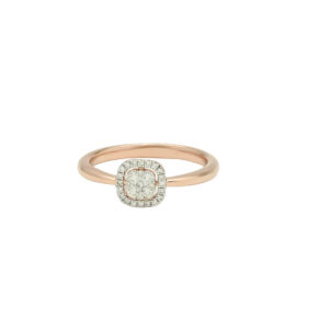 Classic Cushion Halo Diamond Ring