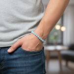 Tranquil Aquamarine Bead Bracelet